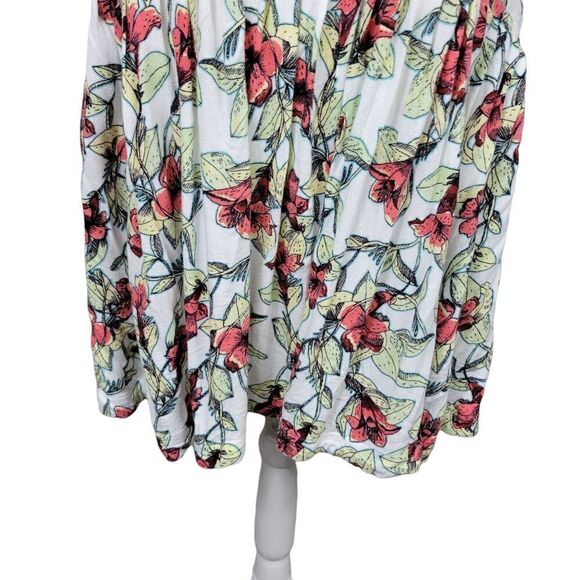 Free People Floral Backless Dress. White M - Picture 7 of 13